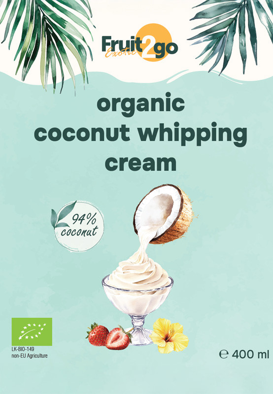 Frișcă vegană de cocos  - organic
